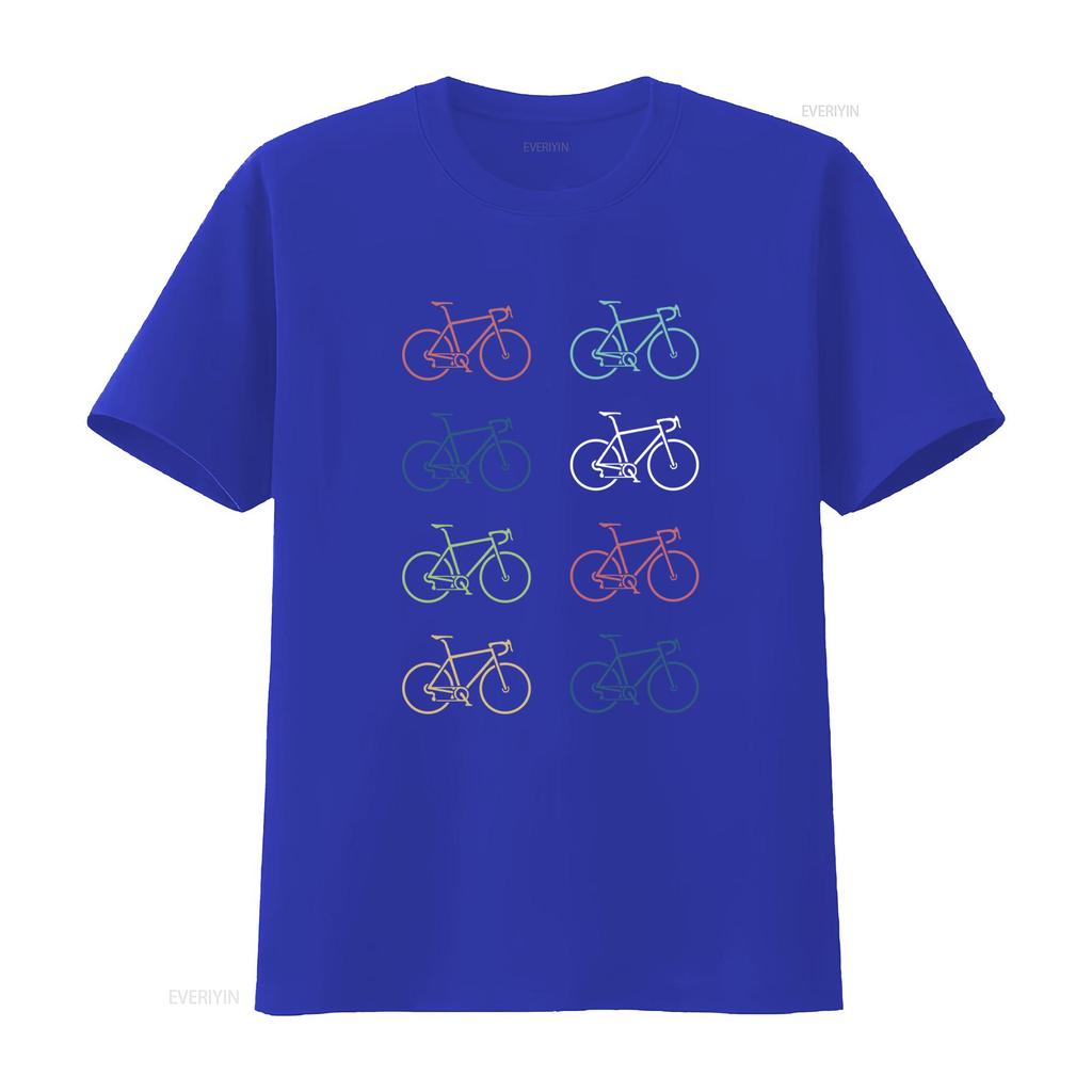Retro Road Bike Bicycle T Shirt Available in Multiple Colors for  vintage Washed Breathable Top For Everyday Wear Stretched