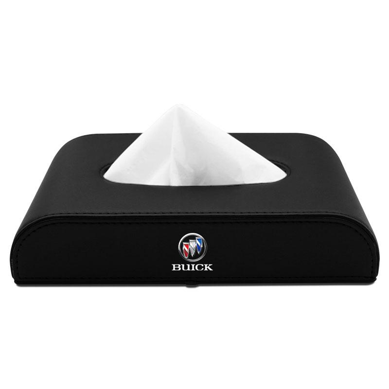 

1pcs Car Tissue Box Holder Armrest Box Storage Case Emblem For Buick Regal Lacrosse Avenir Envision Angkola Electra Anthem Cascada Avista Riviera чорний