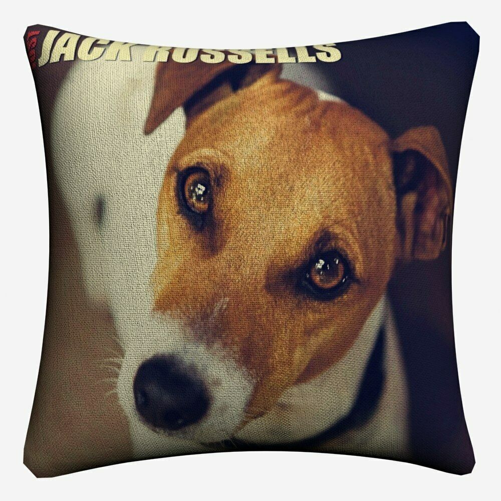 

Джек-рассел-терьеры Подушка в стиле домашнего питомца Чехол для подушки Диван Кресло Домашний декор Almofada 45x45cm 18x18in