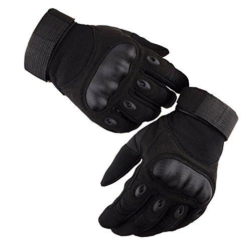 U-NEST Tactical Gloves for Airsoft, Motorcycles, Full Finger, 3-Finger Compatible, Smartphone Compatible, Mountaineering, Airsoft, Bicycles, BMX, Moto