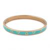 Fashion Enamel Bangles Stainless Steel Love Bracelets for Women Heart Chain Jewelry Friendship Lucky Gift Bijoux