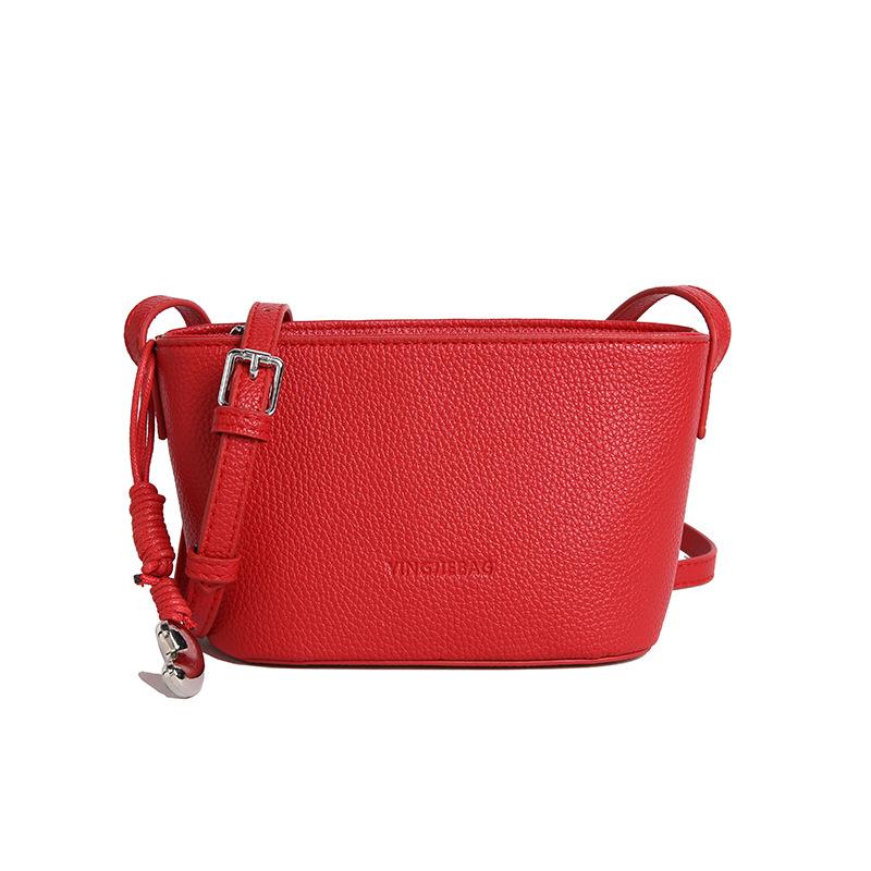 High-end boat bag ingot bag mini small bag women's new fashion and leisure single shoulder crossbody bucket bag