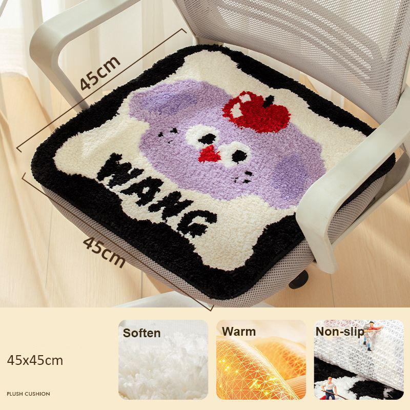 

Мягкая квадратная подушка для сиденья с прошивкой, противоскользящая подушка для домашнего декора, подушка для сиденья кофейного кресла для дома и офиса