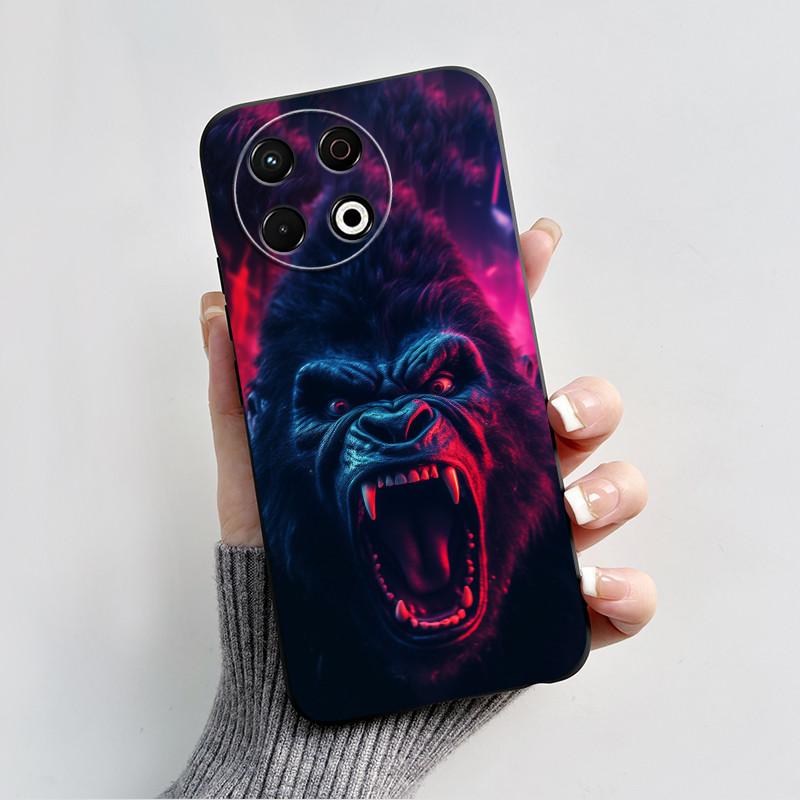 For Tecno Spark 30 Pro Case Black Myth Wukong Painted Phone Cases For Tecno Spark 30Pro 4G KL7 Back Cover Soft Slim TPU Fundas