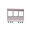 Rj45 3Ports Din Rail Keystone Adapter Jack Holder Network Pass-Through Fixed Rail Auxiliary Tool