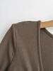 Women's V-Neck Flare Sleeve Slim Dress - Autumn/Winter Two-Way Pleated Short Skirt