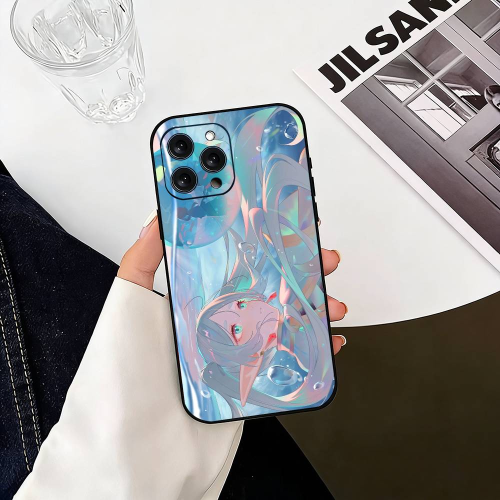 Sousou no Frieren Frieren Back View Phone Case For iPhone 17,16,15,14,13,12,11 Plus,Pro Max,XS,Soft Silicone Black Cover