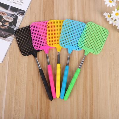 Extendable Fly Swatter Stainless Steel Telescopic Handle Insect Swatter Portable Mosquito Control Swatter for Insects Indoor Outdoor