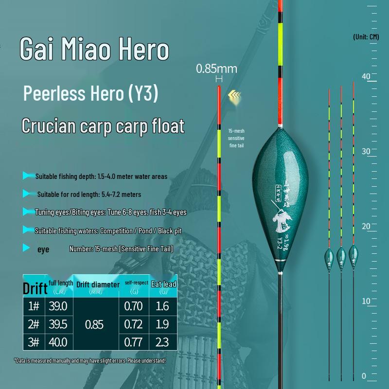 High Sensitivity Nano Fishing Float for Crucian Carp Lightweight Nano Float Y3