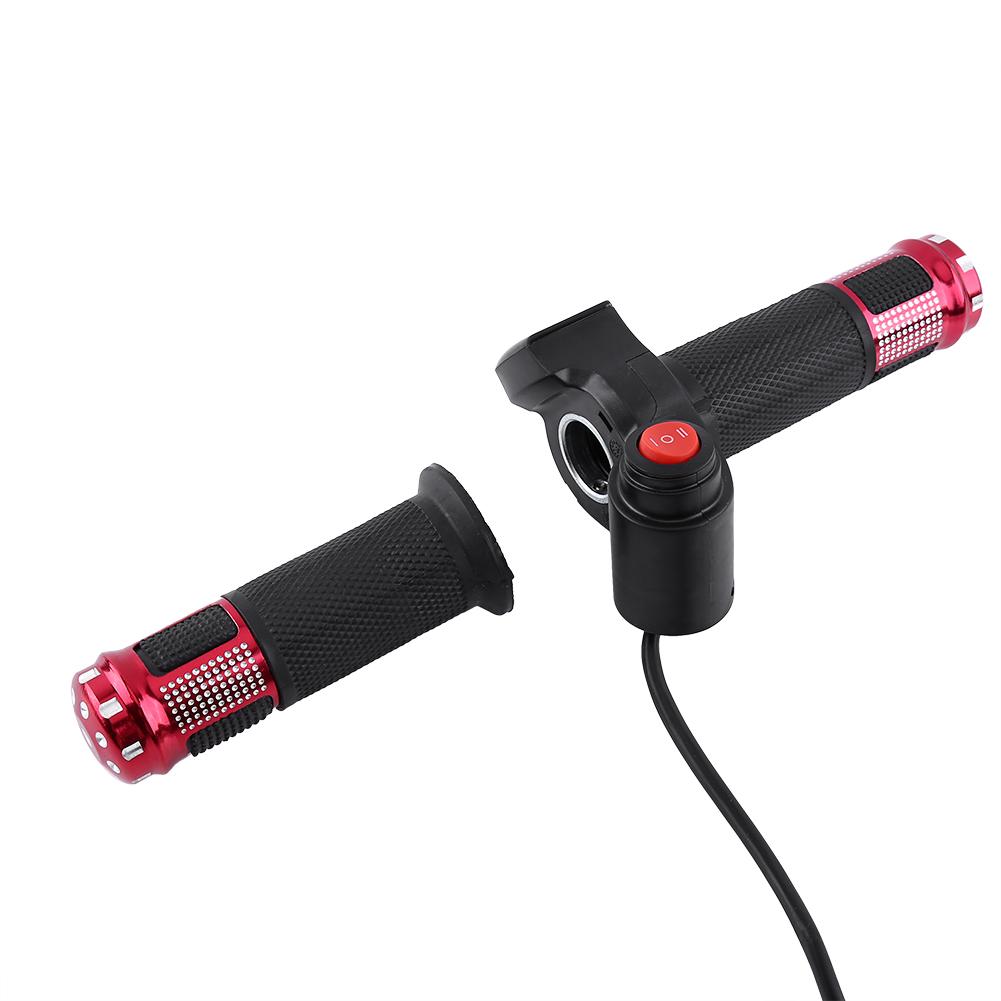 Throttle Grips With LED Display Screen Accelerator Handle For Electric Bike(golden)