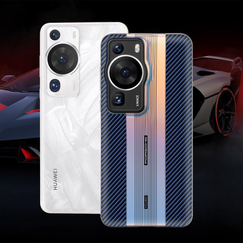 

Чехол Huawei Mate70Pro Laser Shooter, Porsche Magic7 Полный пакет из углеродного волокна Защитный чехол Mate60p honor 200pro синий