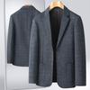 Men's Checkered business suit jacket top Jacket Long-sleeved Jacket Casual Plus Size Suit Jacket