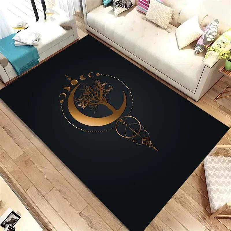 Tarot Pattern Floor Mats Door Decoration Home Living Room Floor Mats