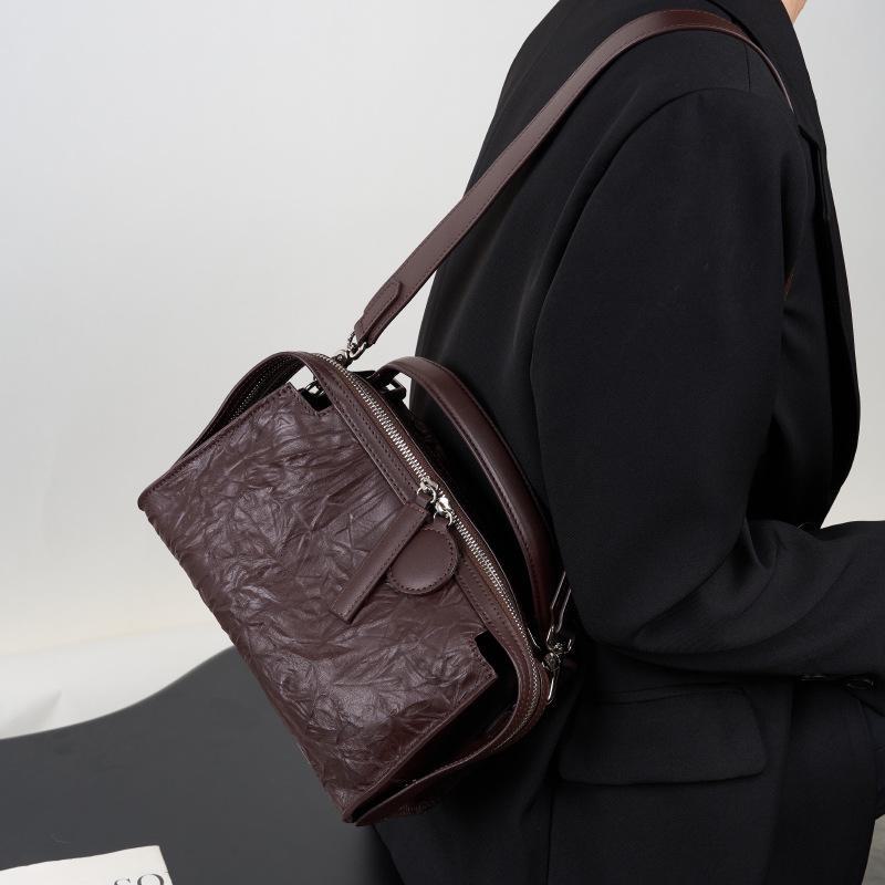 Prémiová taška Boston na podzim/zimu: Luxusní ručně vyrobená dámská taška na polštář z pravé kůže