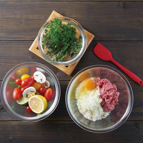 HARIO Made in Japan Heat-resistant Glass Bowl 2200ml BUONO kitchen MXP-220-BK