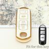 Shell For Mazda 2 3 6 Cx-5 Cx5 Cx-3 Cx7 Cx-9 Cx30 Atenza Axela Demio 4 Button Tpu Car Key Case Cover Key Protector Accessories