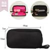 All Trust Makeup Makeup Brush Cosmetic Travel Flat Pack Box, Case, Pouch, (Black)