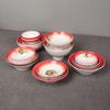 ZISIZ Retro Melamine Floral Divided Serving Plate