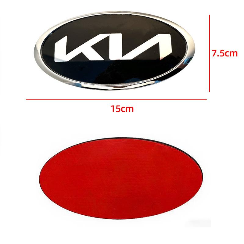 AABIW1 Car Front Gril Rear Trunk Emblem Sticker Accessories For Kia GT-Line Sportage Ceed Rio Picanto Sorento Soul Cerato Venga K9 Niro