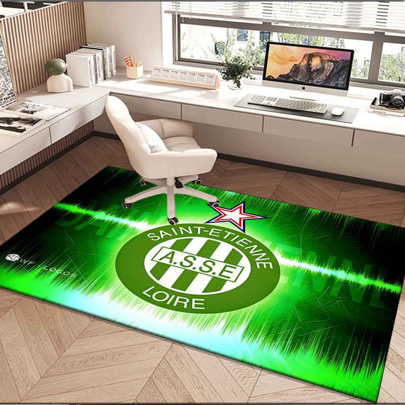 1PC rug Saint-etienne Football Club Carpet, Chair Rug,Area Rug for Office Bedroom living rooms bedroom, Doormat decor Christmas fan gifts