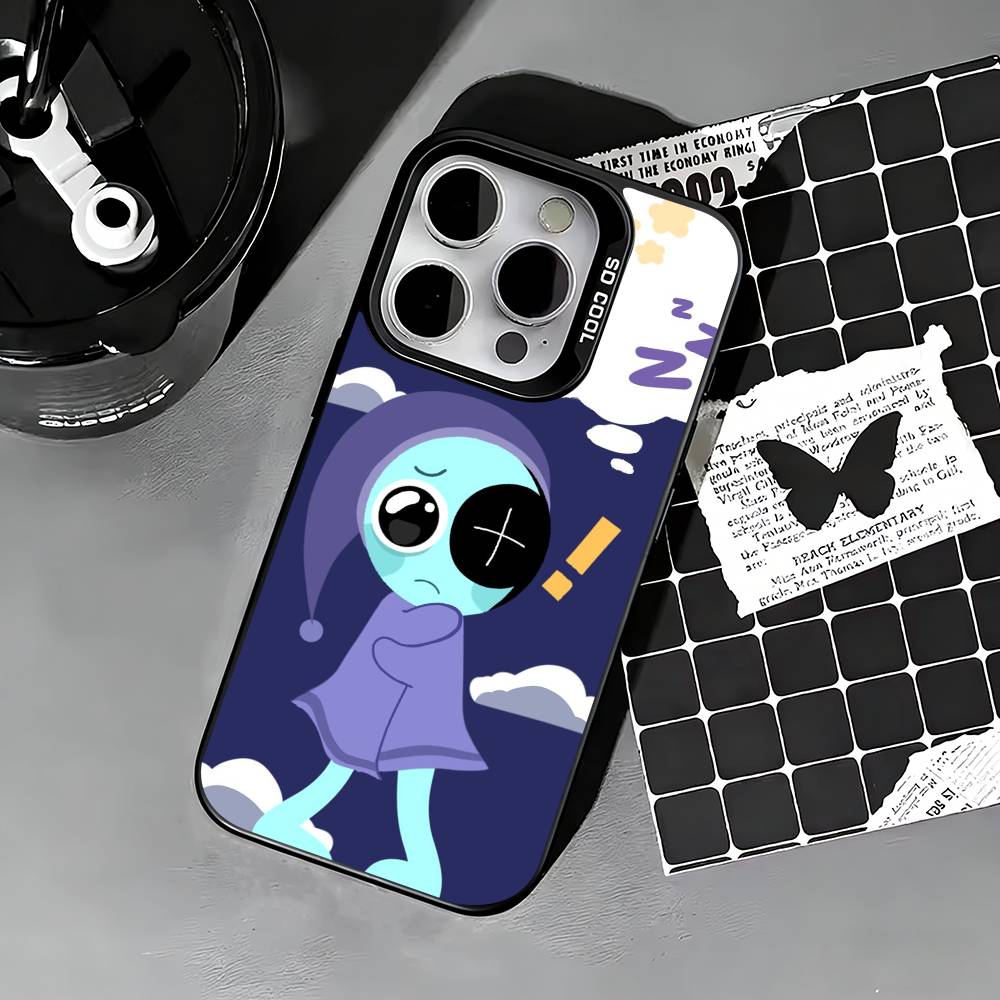 Astro Dandys Game World Phone Case For iPhone 17,16,15,14,13,12,11 Plus,Pro Max,XS,Colored silver phone case iPhoneXSMAX