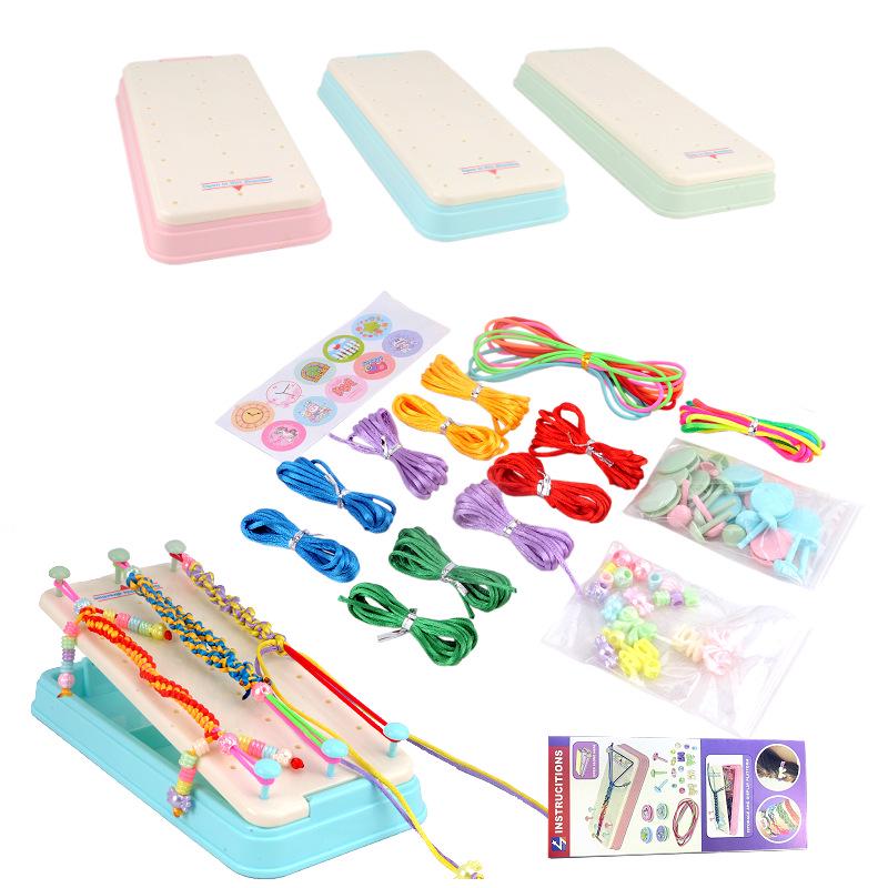 DIY Children's Bracelet Weaving Set: Colorful Craft Toy for Girls