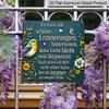 2D Flat 1pc, Vintage Metal Sign, Decorative Plaques and Ornaments, Nostalgic Theme, Warm Floral Art Style, Perfect for Bedrooms, Gardens, Living