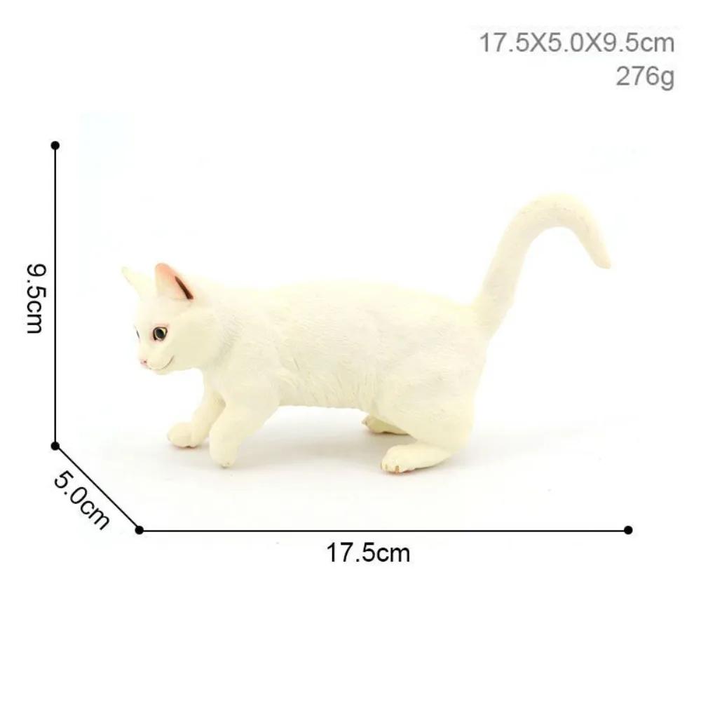 Exquisite PVC Simulation Cat Model Siamese Ragdoll Persian Cat Lifelike Realistic Pet Figurines Simulation Pet Car Decoration
