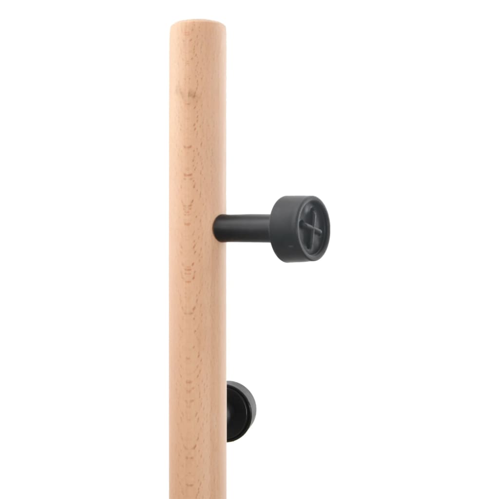 Vidaxl Standing Coat Rack, Black, 177 Cm, Painted Iron