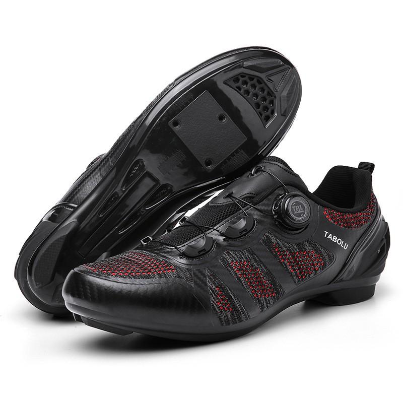 Breathable Cycling Shoes Road Mountain Bikes Unisex Lightweight Clipless Flat Pedal Options
