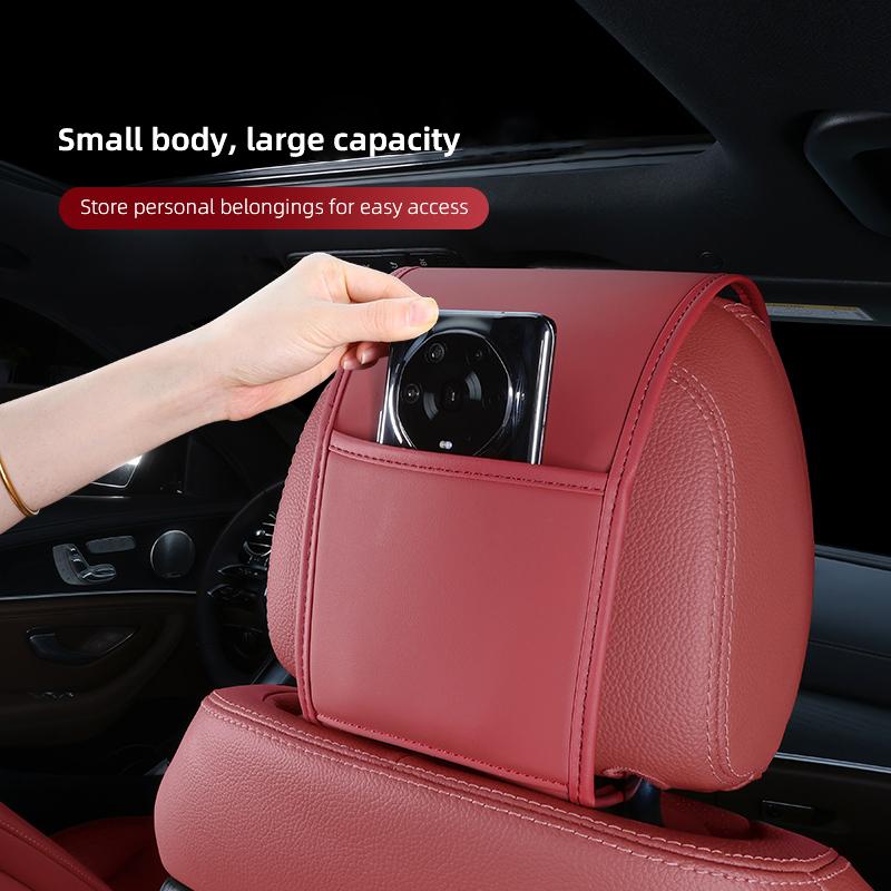 Citroen Car Pillowcase Car Supplies Leather Headrest Cover For Citroen C4 C3 C2 C1 Berlingo Picasso Anti Fouling Decoration Mat aks256