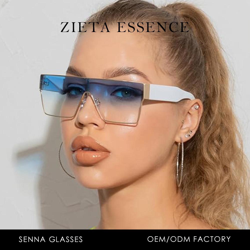 Fashion Square Men'S And Women'S Driving Sunscreen Sunglasses Integrated Sunglasses Classic Trendy Sunglasses Retro