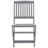 vidaXL Klappstühle, 4 Stück, mit Kissen, aus massivem Akazienholz