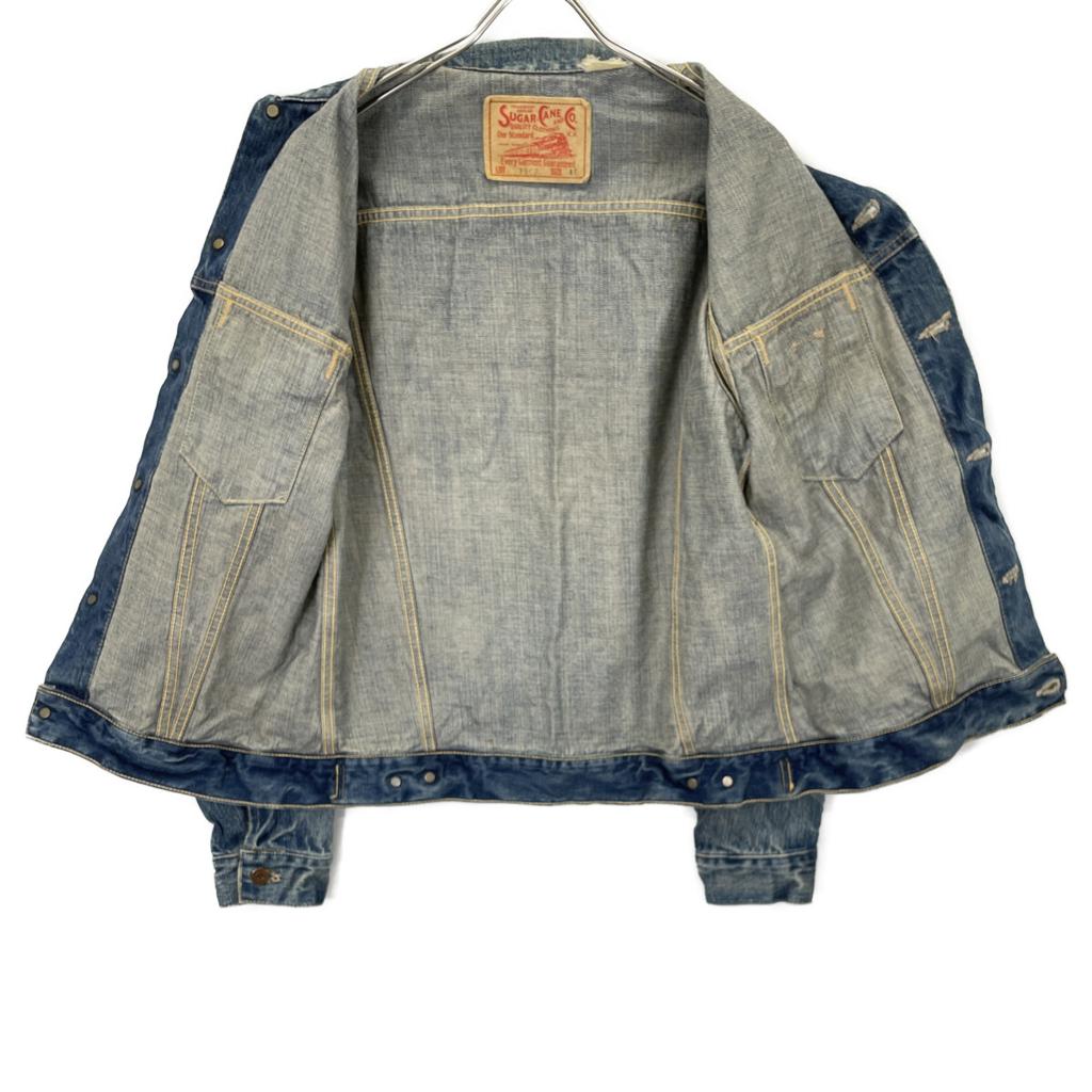 SUGAR CANE SC11962-011 3rd model denim jacket Jacket 40 blueUsed