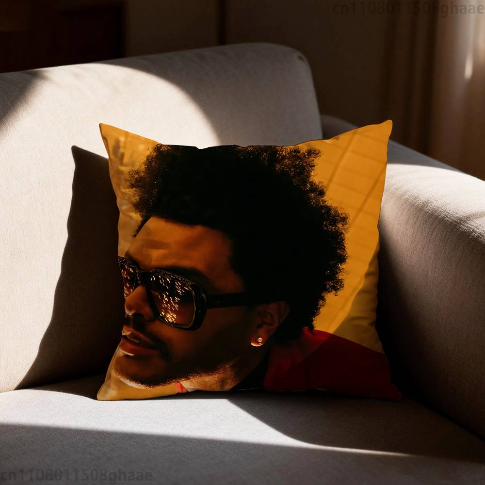 The Weeknd XO  Pillow Case Antidustmite Pillowcase Invisible zipper silky short plush Sofa cushion cover