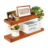 Solid Wood Wall-Mounted Shelf for Living Room