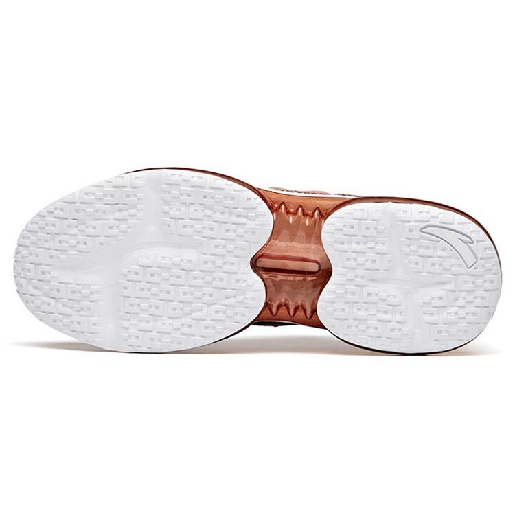 Anta Comfortable Cushioning Slip Resistant Abrasion Resistant Breathable Low Top Casual Shoes Women's Rose Gold 922125506-4
