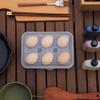 Egg Container Portable Shockproof Transparent Plastic 6 Compartment Egg Carrier Box for Outdoor