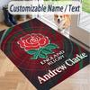 Custom Text Printed Rug England Rugby Non Slip Floor Carpet For Home Room Decor