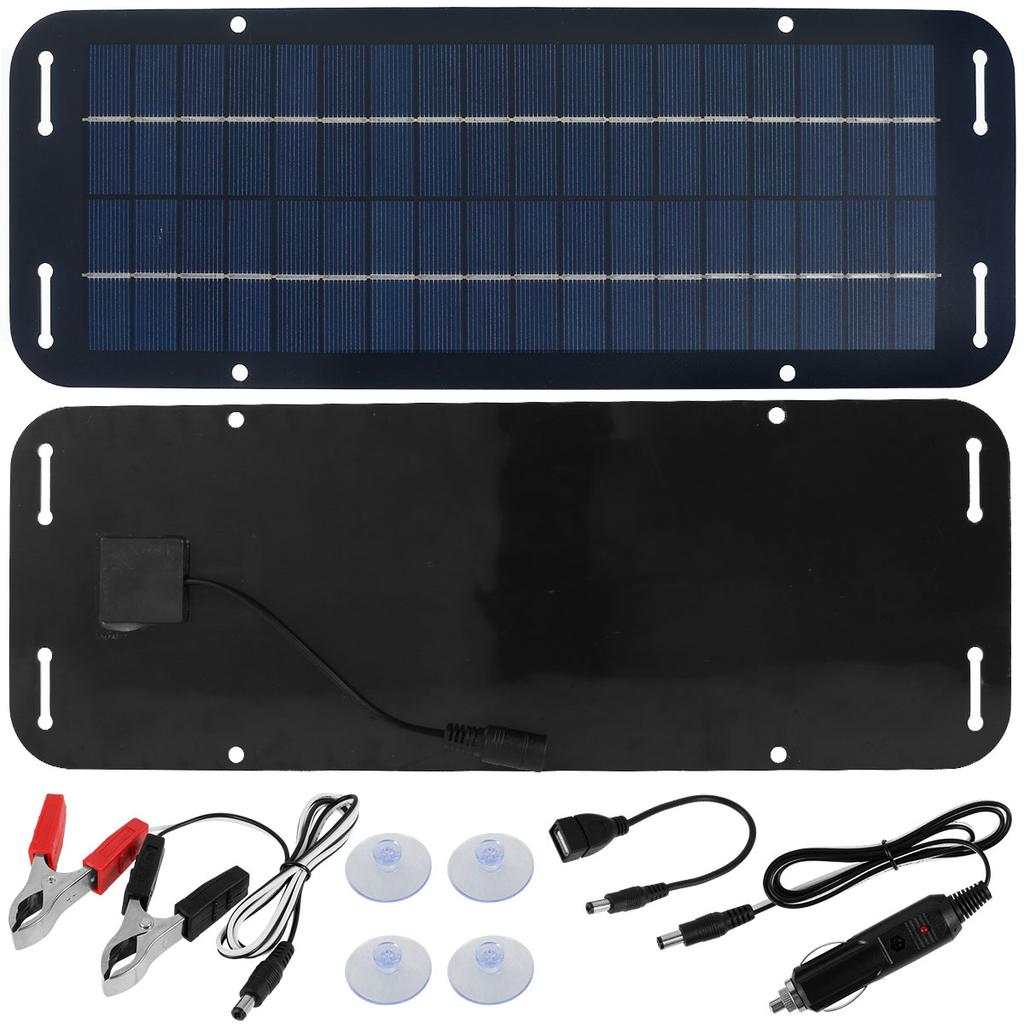 30W Solar Trickle Charger IP65 Car Battery Solar Panel Charging Kit 12-24V Solar Battery Charger For Car RV Boat Motorcycle