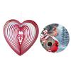 Reflective Bird Deterrent Heart Shaped Wind Spinner Outdoor Bird Repellent Garden Decor for Patio Yard