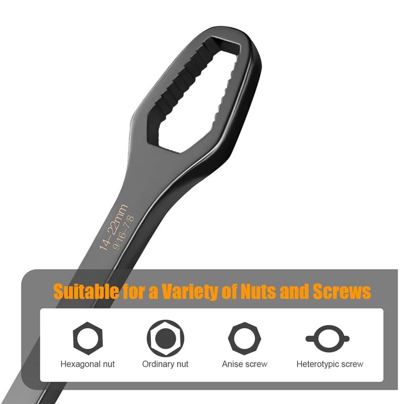 8-22mm Torx Wrench Spanner Double-Ended Screws Nuts Hand Wrench Self-Tightening Adjustable Factory Car Repair Wrenches Hand Tool