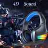 J6 Gaming-Stereo-Surround-Sound-Headset, Inline-Steuerung mit markantem RGB-Leuchtkopfbügel, Gaming-Computer-Headset