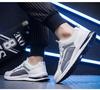 Spring Men's Breathable Mesh Ah Gan Sports Casual White Shoes, Versatile Thick Sole Running Sneakers