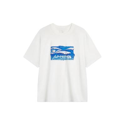 Sports Life Series Letter Pattern Print Sweat-Absorbent Round Neck Sports Short Sleeve T-Shirt Men Tops Off-White AHSU295-1