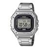 [Casio] CASIO Standard Digital Watch W-218HD-1AV Men's Cheap Casio Chipkashi Metal Band Silver Overseas Model [Parallel Import]