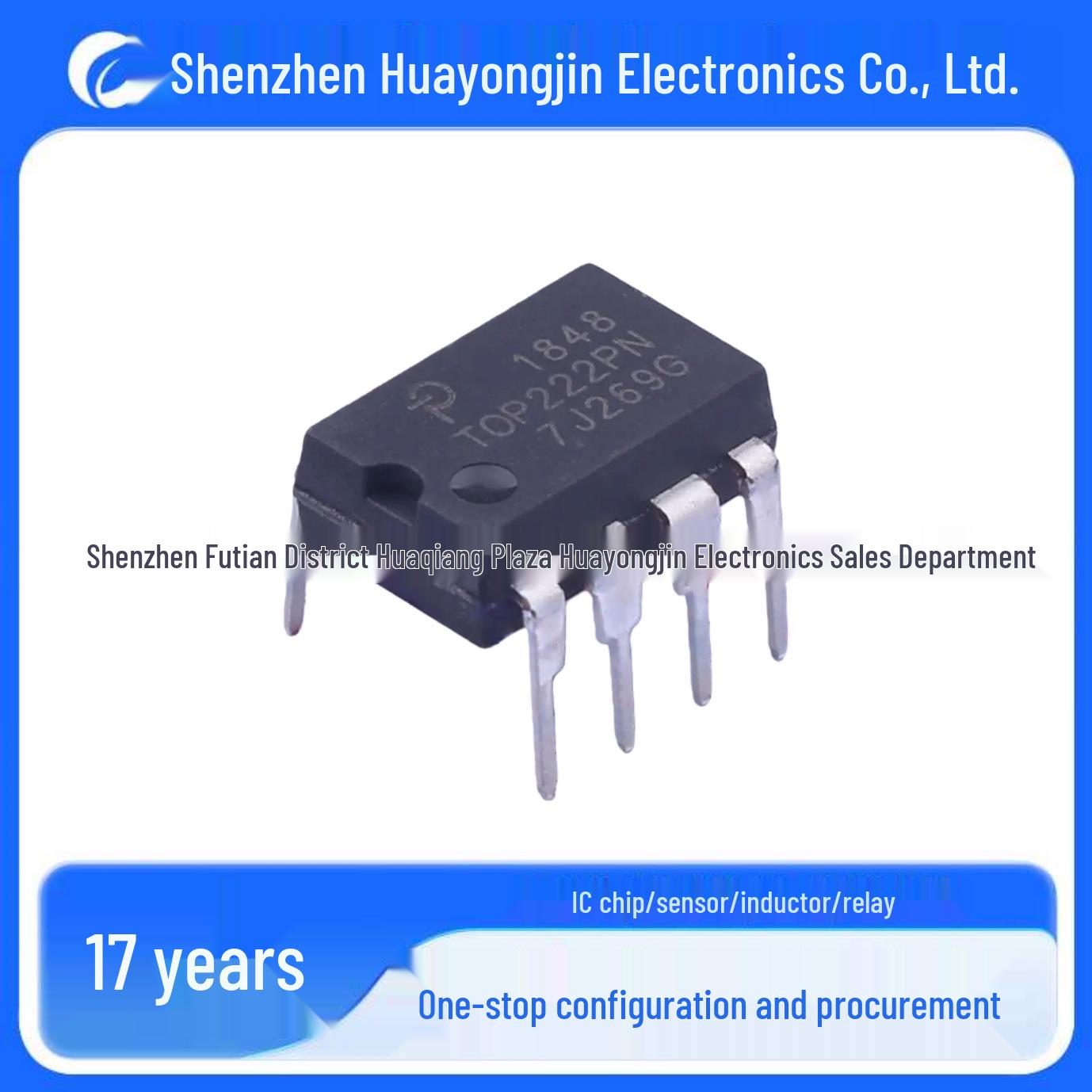 

TOP222PN PDIP-8 2nd Gen TOPSwitch AC-DC Controller & Regulator