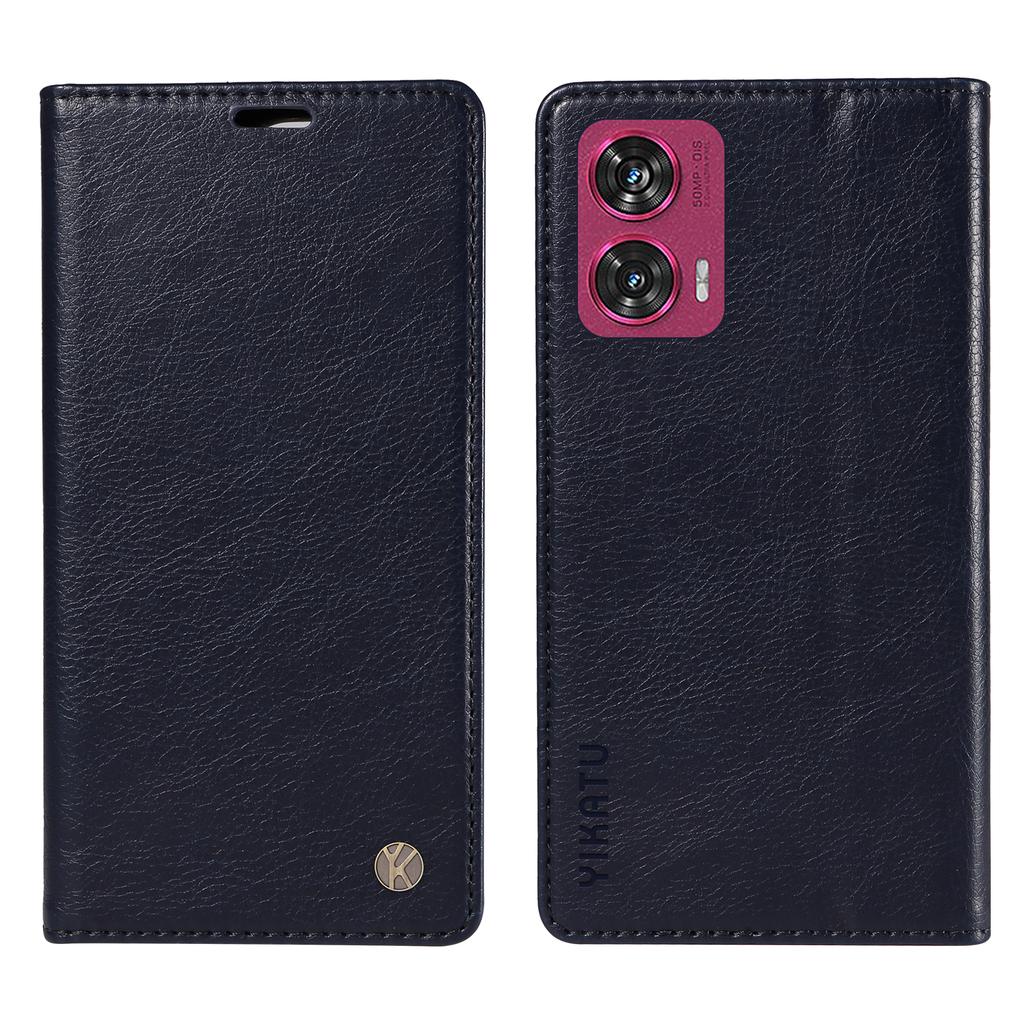 For Motorola Edge 50 Fusion 5G Case Litchi Texture Leather Wallet Phone Cover