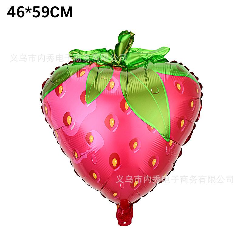 Special-Shaped Vegetable Fruit Aluminum Film Balloon Broccoli Orange Carrot Tomato Fruit And Vegetable Theme Decorative Balloon