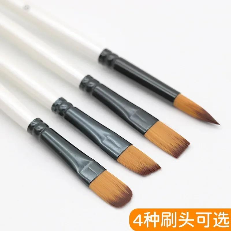 6 Pcs Draw Paint Brushes Set Kit Artist Paintbrush Round with Nylon Hair for Artist Acrylic Aquarelle Watercolor Face Painting